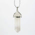 Grey Agate Gemstone Pendant Necklace